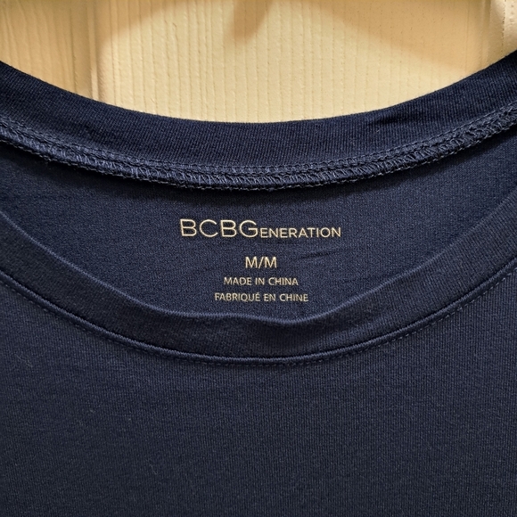 ❤️ BCBGeneration 2 Pack Dresses Navy Red Striped Solid Women's Medium Dress NWOT - Picture 8 of 16